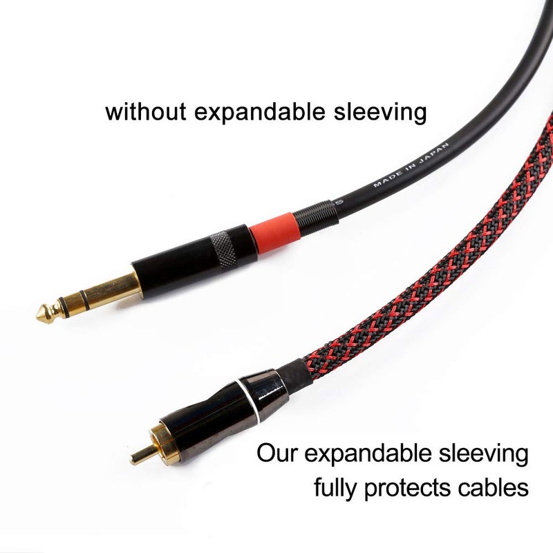 Alex Tech 100ft - 1 inch PET Expandable Braided Sleeving â€“ BlackRed â€“ Alex Tech Braided Cable Sleeve - Image 2